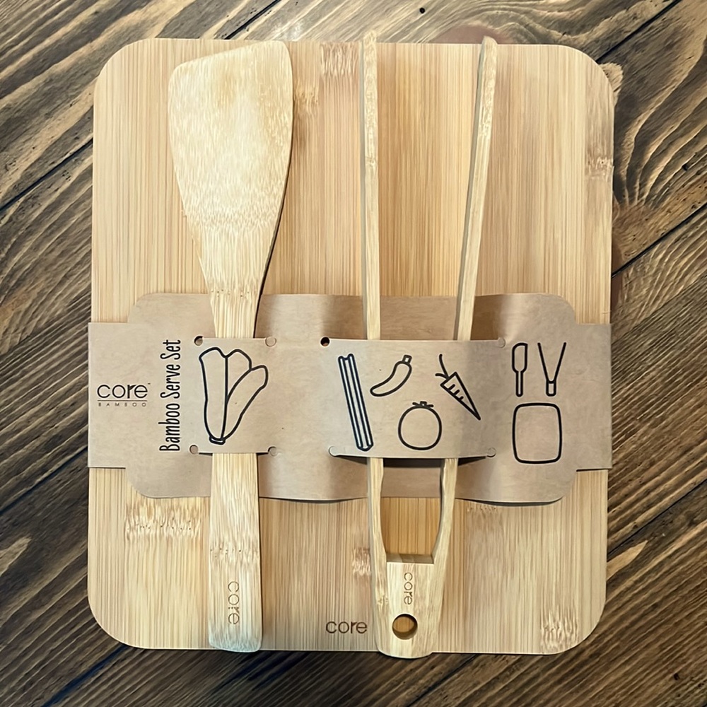 Bamboo serve set